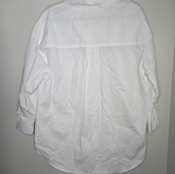 Anine Bing Women's White Mika button up poplin cotton shirt medium NWT - Picture 11 of 11